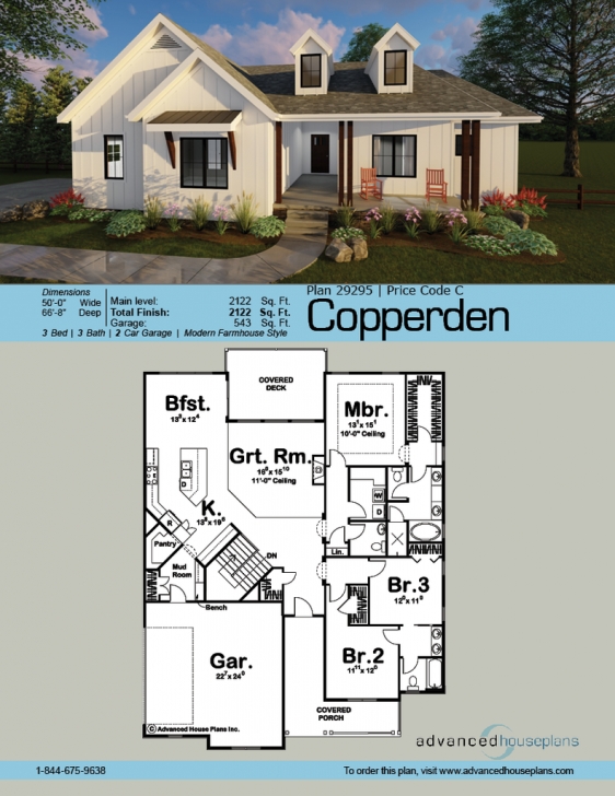 Inspirational Copperden | Front Porches, Porch And Story House Modern Farmhouse Floor Plans One Story Photo