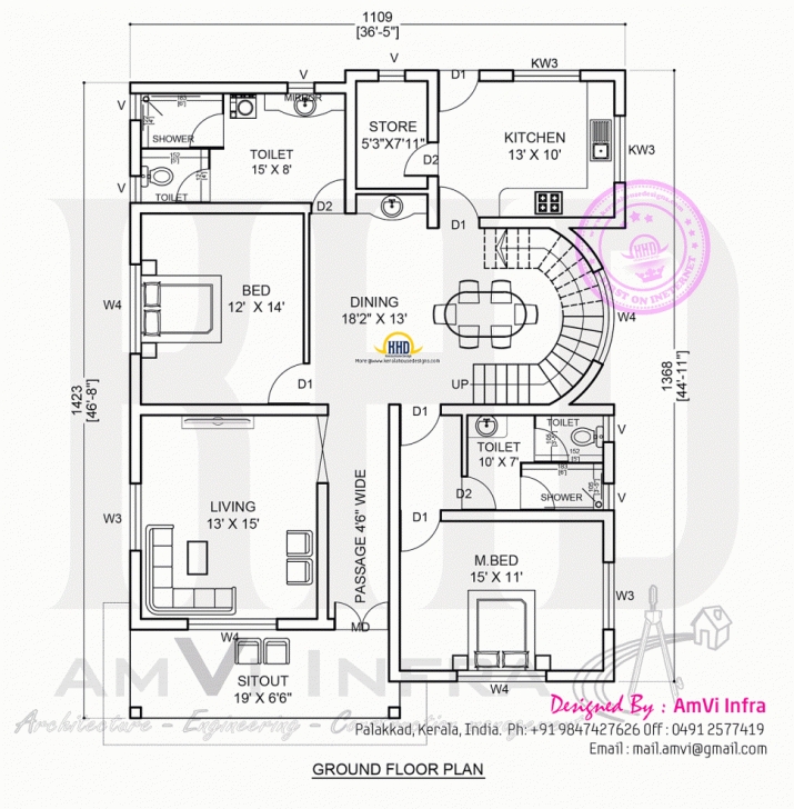 Inspirational Home Architecture: House Plan Bedroom Duplex House Plans In Nigeria Nigerian Architectural 3Bedroom Floor Plan Picture