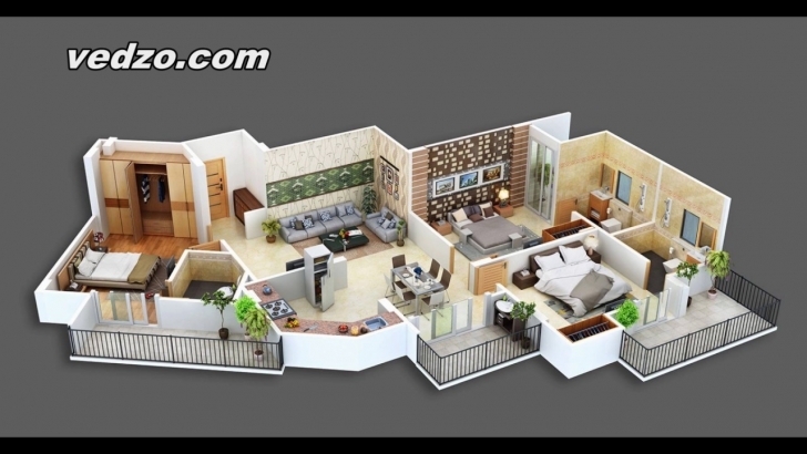 Inspirational One Two Or Three Bedroom House Plans Feb 2017 - Youtube House Design 2017 With Floor Plan Picture
