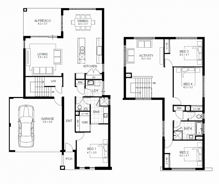 Inspirational Simple 4 Bedroom Home Plans | Scavenge Simple 4 Bedroom House Plans 2 Story Pic