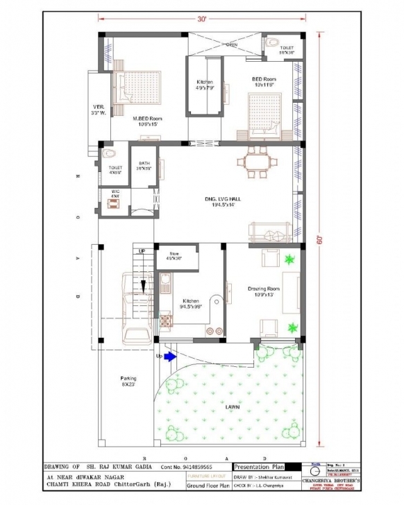Inspiring 20 X 60 House Plan Design India Arts For Sq Ft Plans Designs Floor 20*60 House Plan 2Bhk Image