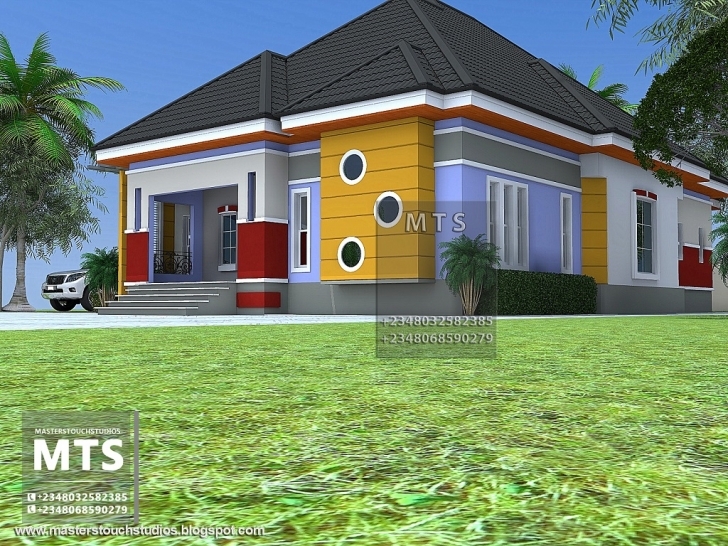 Inspiring 3 Bedroom Bungalow 3 Bedroom Bungalow In Half Plot Of Land Picture