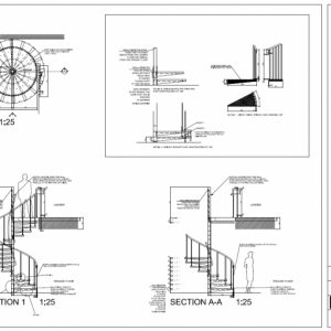 Plan Elevation And Section Drawings Dwg