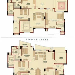 4 Bedroom Duplex Building Plan