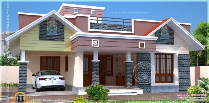 Inspiring Floor Plan Modern Single Home Indian House Plans - Building Plans Single Floor Home Front Design Modern Picture