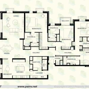 Ground Floor Plan For 4 Bedroom Flat