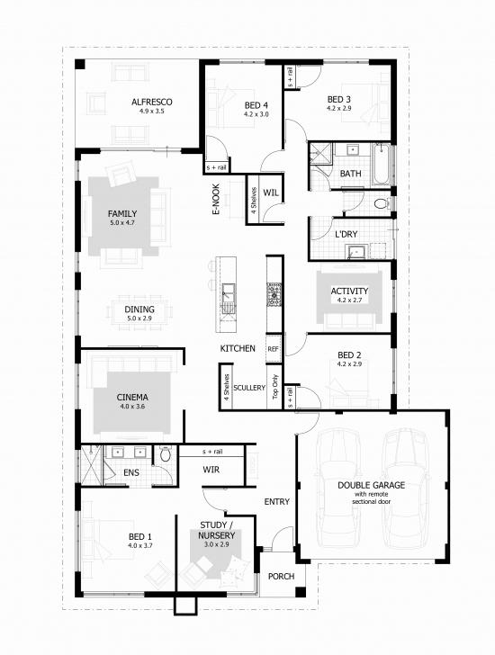Inspiring Luxury 3 Bedroom House Plan On Half Plot - House Plan Simple Storey On A Half Plot Photo