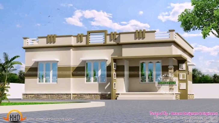 Inspiring Single Floor Flat Roof House Plans - Youtube Single Floor House Design Flat Roof Image