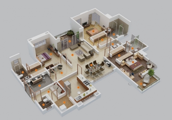 Inspiring Three Bedroom Flat Floor Plan - Homes Floor Plans Modern 3 Bedroom Flat Plan Pic
