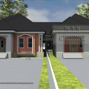 Twin 3 Bedroom Flat Plan
