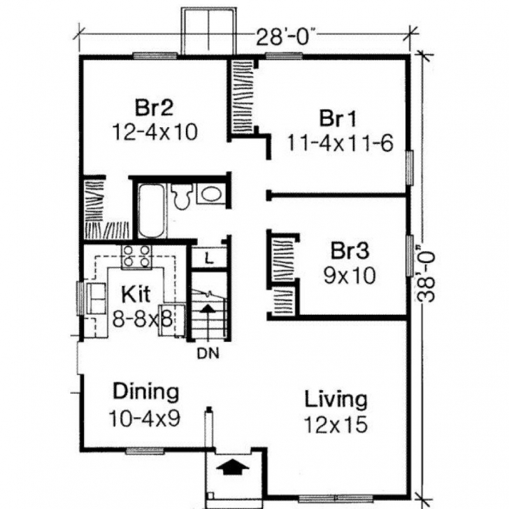 Interesting 50 Awesome Pictures Of Low Cost House Plans | Cottage House Plans Low Cost Three Bedroom House Plans Pic