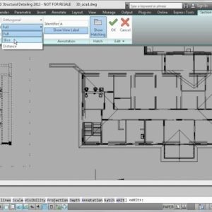 Residential Building Plan Section Elevation Dwg