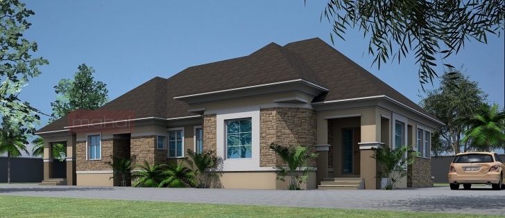 Interesting Bedroom: Four Bedroom Bungalow House Plans Four Bedroom Bungalow Design Picture