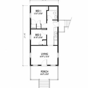 16 X 50 House Plans India