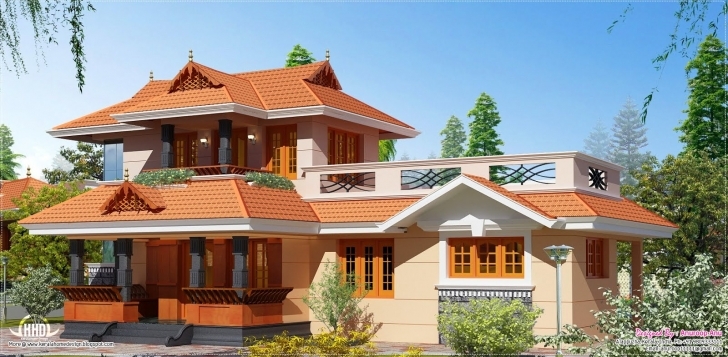 Interesting Eco Friendly Houses: 1950 Square Feet Kerala Model Home Eco Friendly House Model Kerala Photo