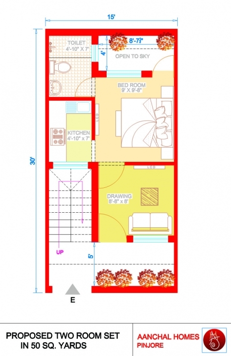 Interesting Home Design 50 Gaj - Homeriview 50 Gaj Plot Ka Naksha 15 By 30 Pic