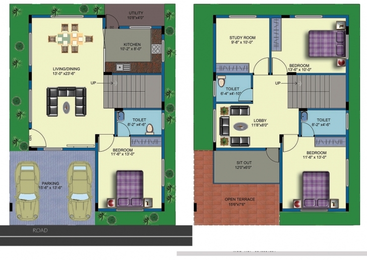 Interesting House Plans East Facing Two Roads - Architecture Plans | #55442 30 X 40 House Plans East Facing 2 Storey House Pic