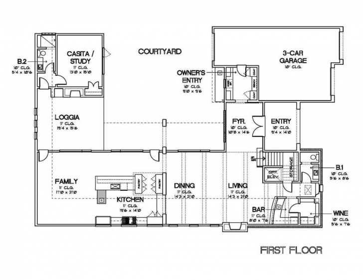 Interesting L Shaped House Plans With Courtyard Unique Plan Two Story Bright L Shaped House Plans With Courtyard Pic