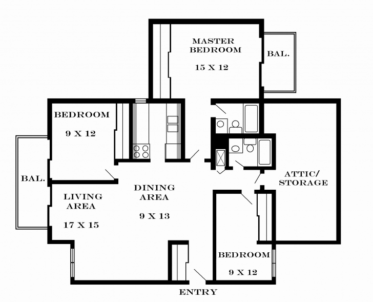 Interesting Luxury 3 Bedroom House Plan On Half Plot - House Plan 3 Bedroom House Plan On Half Plot Image