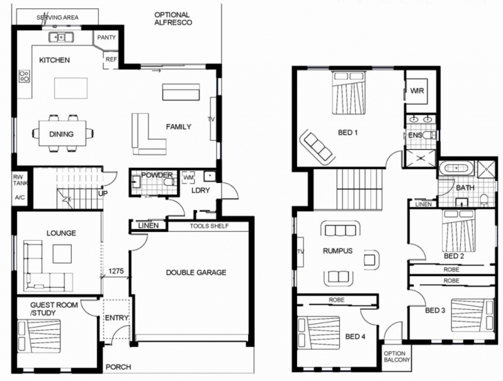 Interesting Modern Two Storye Plans Storey Philippines Design Yupiii Smalleplans Double Storey House Plans Nz Photo