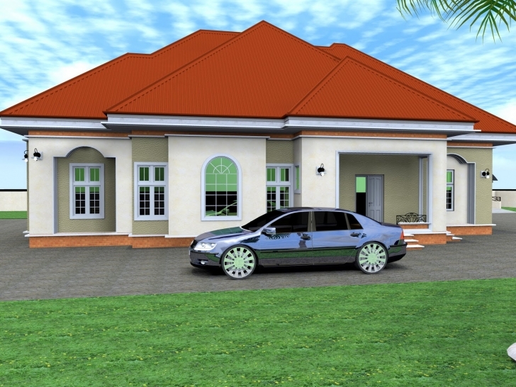 Interesting Residential Homes Public Designs Bedroom Bungalow - Building Plans Four Bedroom Bungalow Design Photo