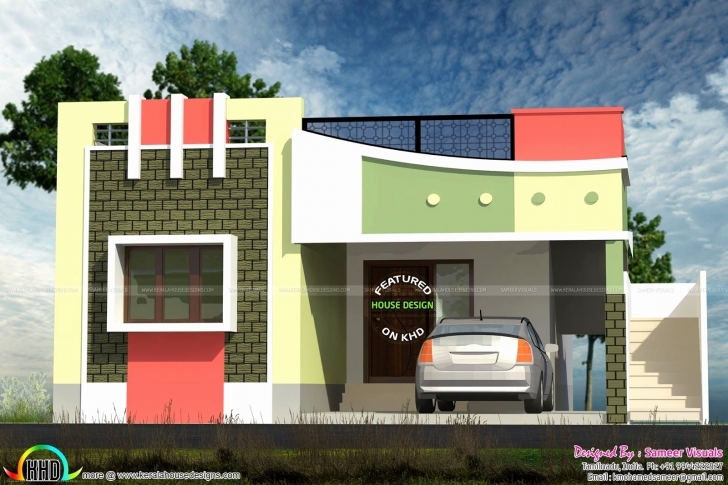 Interesting Single Story House Plans Elevation Awesome Bedroom Single Storey Bud Simple Single Floor House Front Design Image