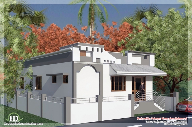 Interesting Style Single Floor House Feet Design Plans - Building Plans Online Front Elevation Of Single Floor Home In India Image
