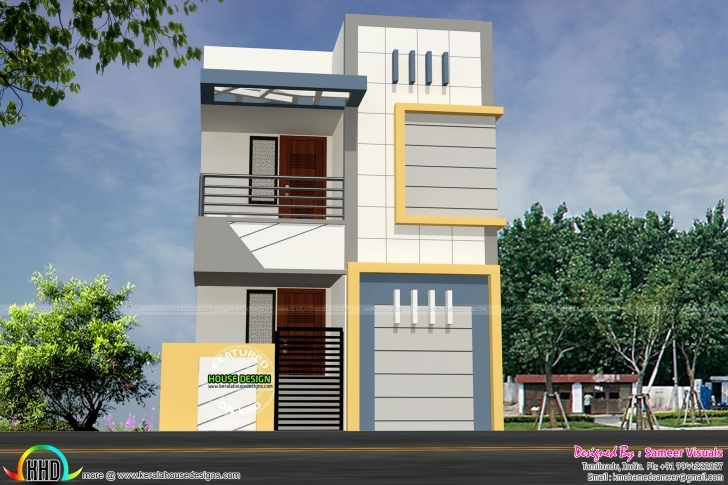 Latest 16 Feet Width House Plan Architecture - Kerala Home Design And Floor 16 Feet Width Front Elevation Photo