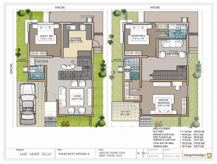 Latest 30X40 House Plans - Tiny House 30 X 40 Duplex House Plans East Facing Photo