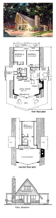 Latest 51 Best A-Frame House Plans Images On Pinterest | Architecture A Frame House Plans 3 Bedroom Picture