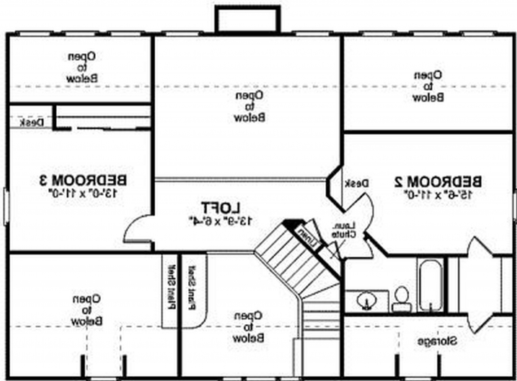 Latest Home Architecture: Floor Plan For A Small House Sf With Bedrooms And How To Draw A 3 Bedroom House Picture