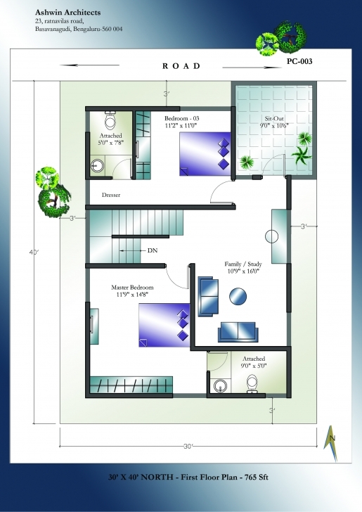 Latest North Facing Vastu Home Single Floor Tamilnadu House Plans North North Face 30X40 Site Plan Picture