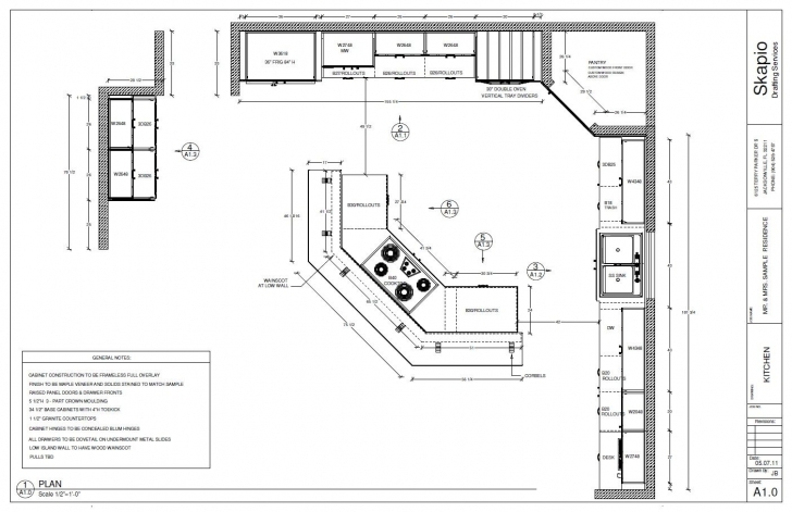 Latest Sample Kitchen Floor Plan | Shop Drawings | Pinterest | Kitchen House Plan Drawing Samples Image