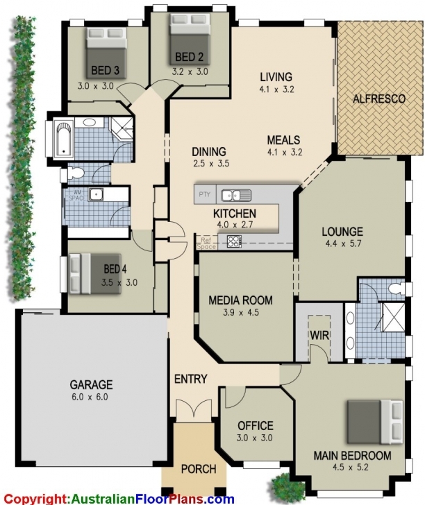 Latest Simple 4 Bedroom House Designs Ranch House Floor Plans 4 Alluring 4 Modern 4 Bedroom House Floor Plans Image