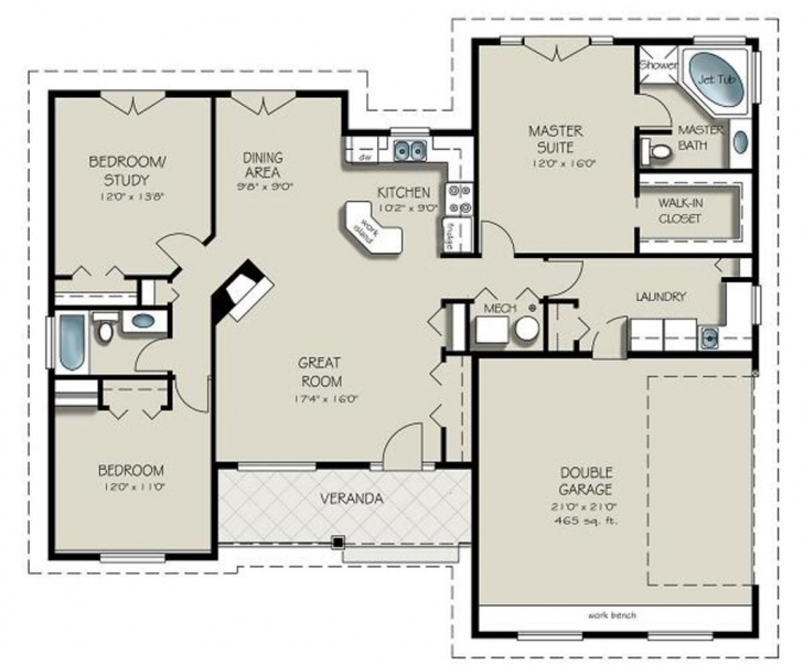 Marvelous 1400 Square Foot House Plans - Homes Floor Plans 1500 Sq Ft House Plans Without Garage Picture