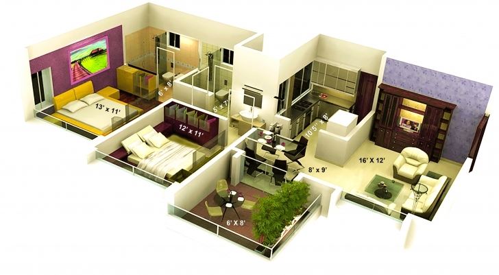 Marvelous 1500 Sq Ft House Plans With Front Elevation - Decohome 16 Feet Foront Photo
