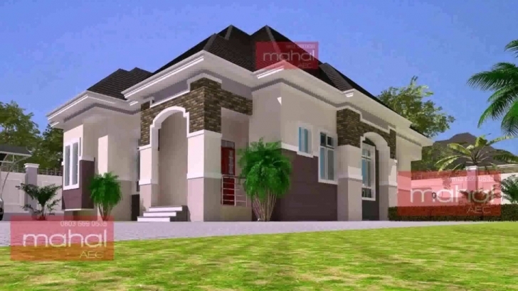 Marvelous 4 Bedroom Bungalow House Design In Nigeria - Youtube Four Bedroom Bungalow Plan In Nigeria Photo