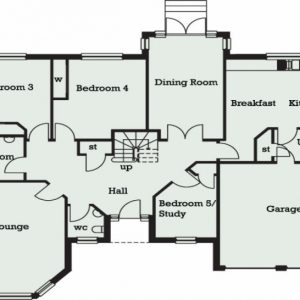 5 Bedroom Bungalow House Plans