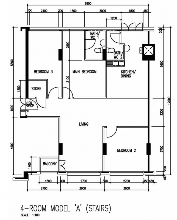 Marvelous Bedroom : Bedroom Flat House Plans Roof4 Roof Home For Bungalows In Nairaland Floor Plan Image