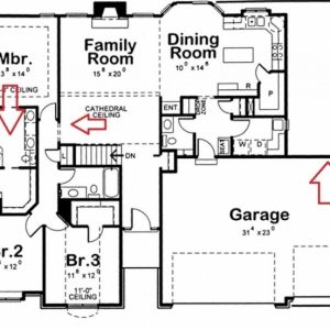 How To Draw A 3 Bedroom House