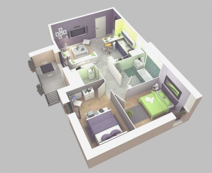 Marvelous Home Architecture: Nice Simple House Plan With Bedrooms D Plans Simple House Plans Pic