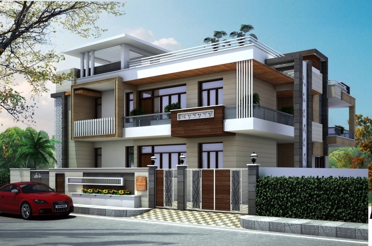 Marvelous Latest House Front Elevation Design By Gharbanavo – Ghar Banavo 30X60 House Front Elevation Designs Picture