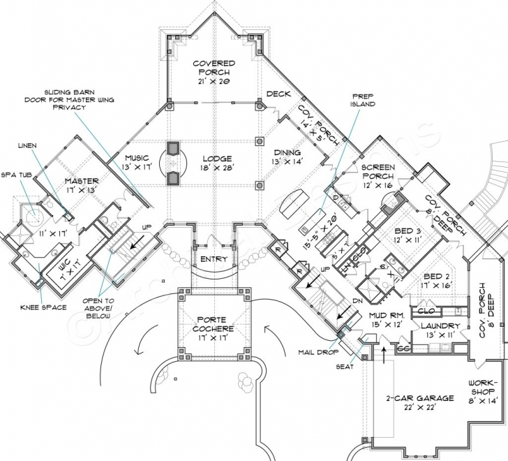 Marvelous Rocky Mountain Lodge House Plan Luxury Style Floor Fair Plans Rustic Mountain Home Floor Plans Photo