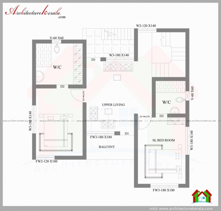 Most Inspiring 3 Bedroom House Plans In 4 Cents Luxury 2000 Sqft House In 3 5 Cent House Plans 4 Cent Plot Image