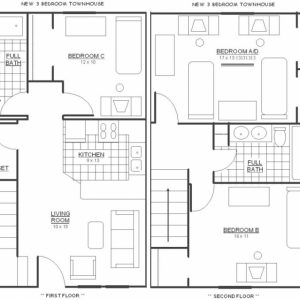 3 Bedroom Flat Floor Plan Pdf