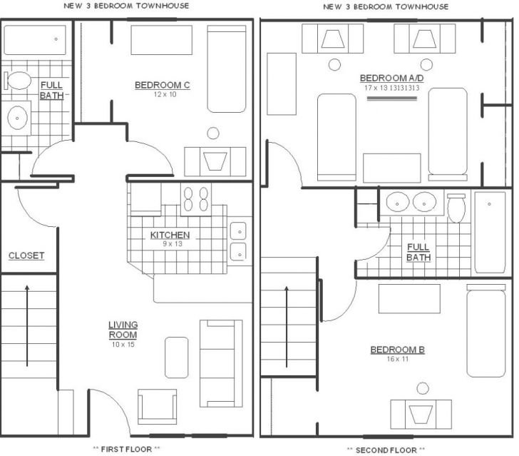 Most Inspiring 44 Luxury Of 3 Bedroom Floor Plan With Dimensions Pdf Stock 3 Bedroom Flat Floor Plan Pdf Pic