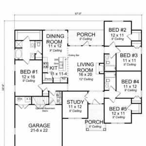 5 Bedroom House Plans