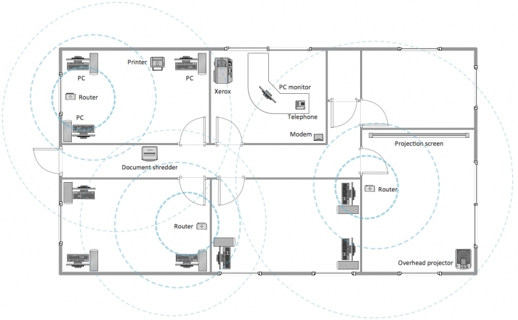 Most Inspiring Building Plans Office Layout Wireless Network Plan Sample - Building House Plan Drawing Samples Image