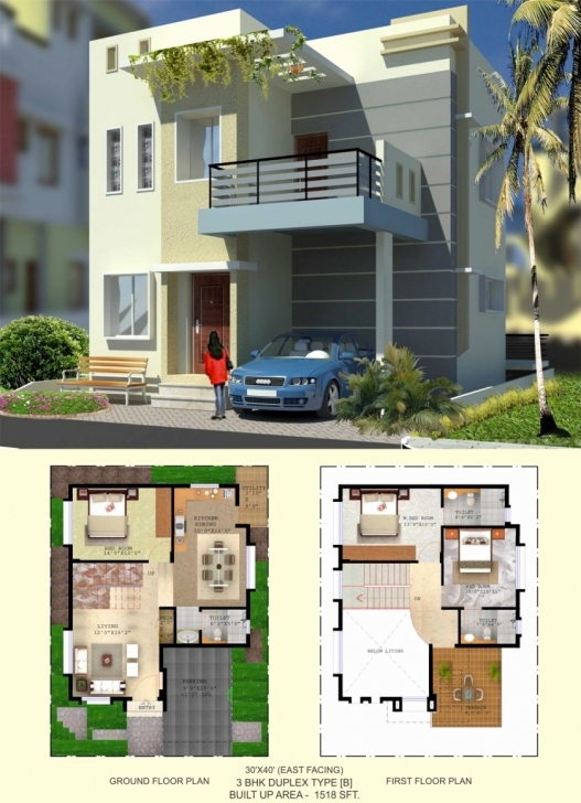 Most Inspiring Duplex House Plans 30×40 Unique 30 X 40 Floor Plans East Facing New 30 40 House Plans East Facing Duplex Image