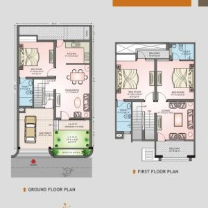20 X 35 Duplex House Plan